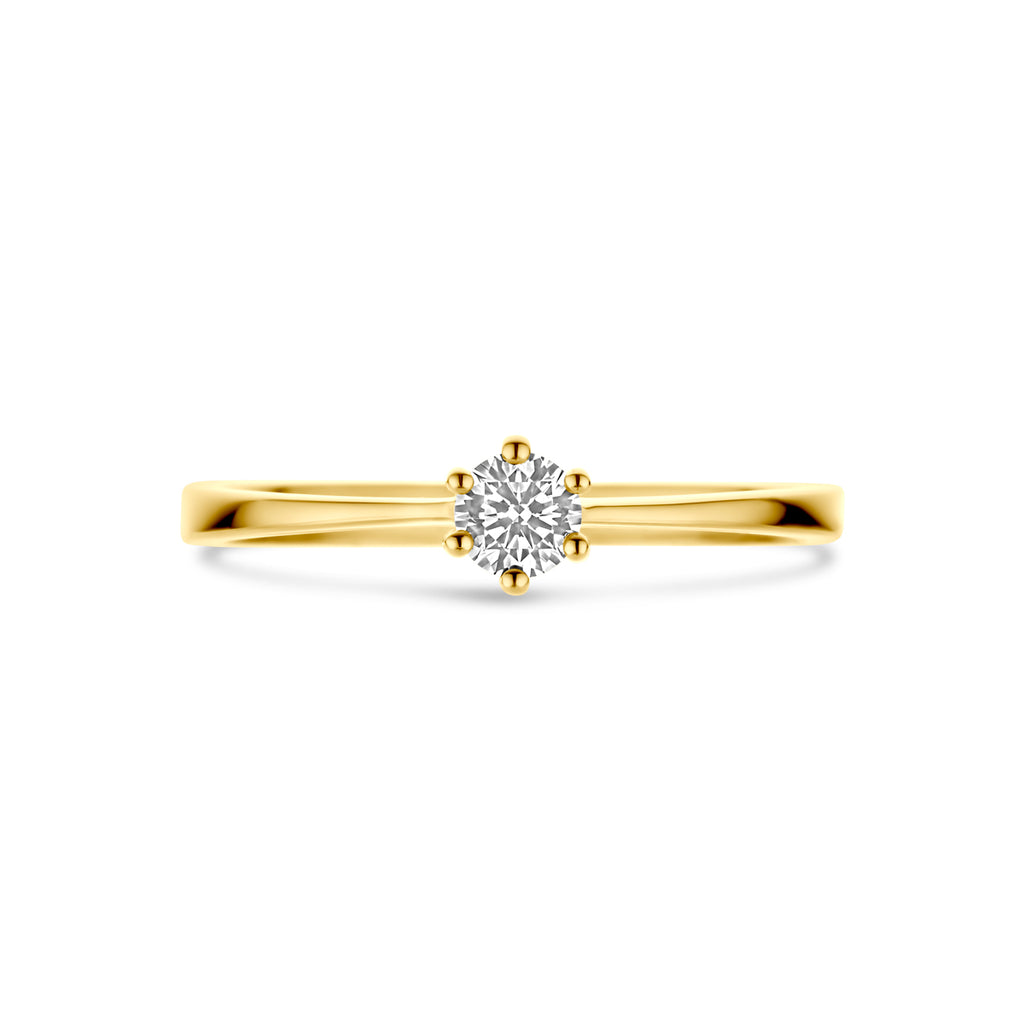 Ring Zirkonia 14K Gelbgold