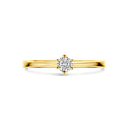 Ring Zirkonia 14K Gelbgold