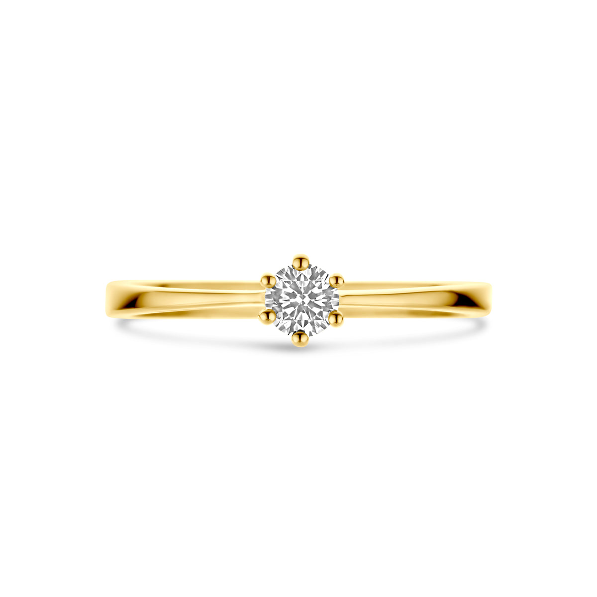 Ring Zirkonia 14K Gelbgold