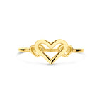 Ring Herzen 14K Gelbgold