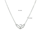 Halskette 1,2 mm 41 + 4 cm Silber rhodiniert