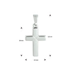 hanger kruis zilver gerhodineerd