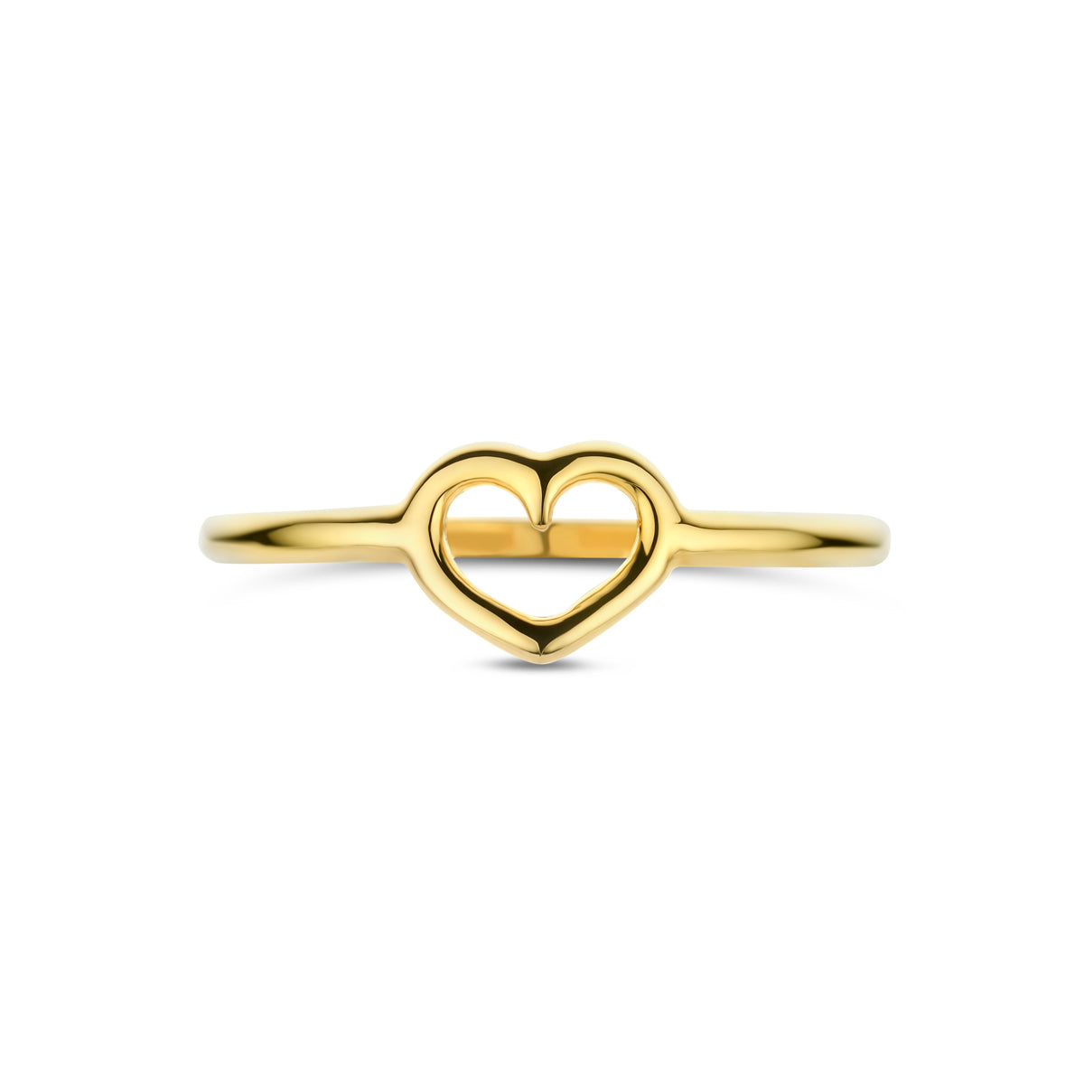 ring hart 14K geelgoud