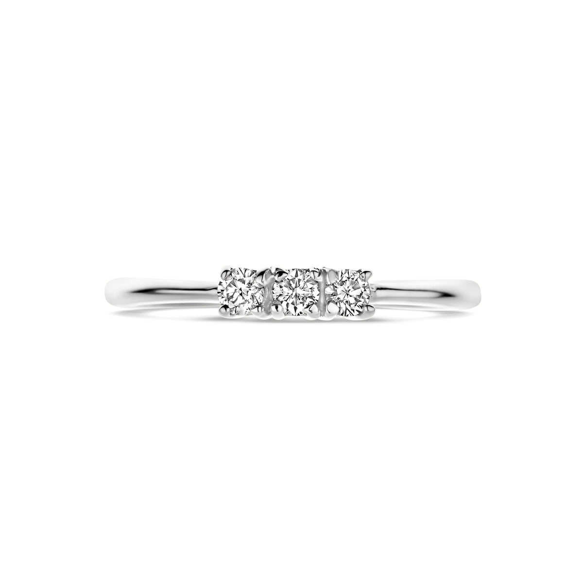 ring diamant 0.15ct h si 18K witgoud