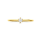 ring zirkonia 14K geelgoud
