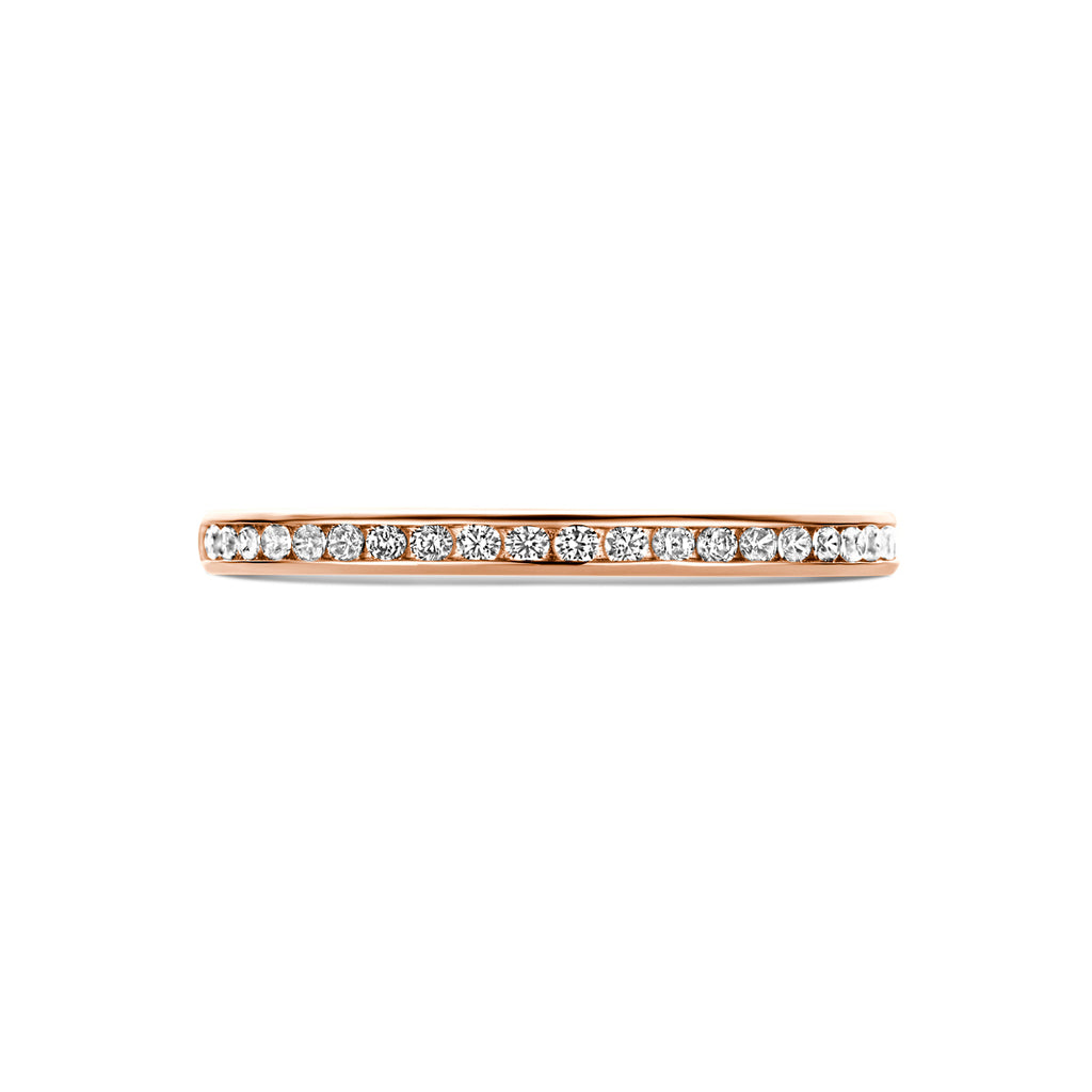 Beisteckring Zirkonia 14K Roségold