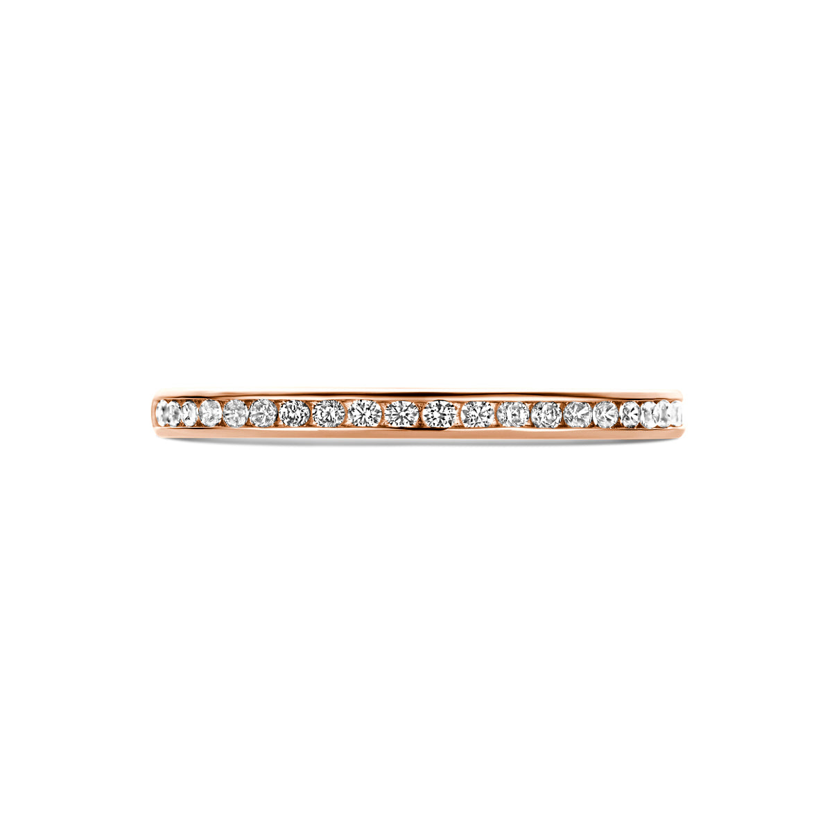 Beisteckring Zirkonia 14K Roségold