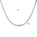 vossestaart 2,5 mm zilver wit