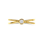 9k ring zirkonia 9K geel