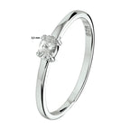 Ring Zirkonia Silber rhodiniert