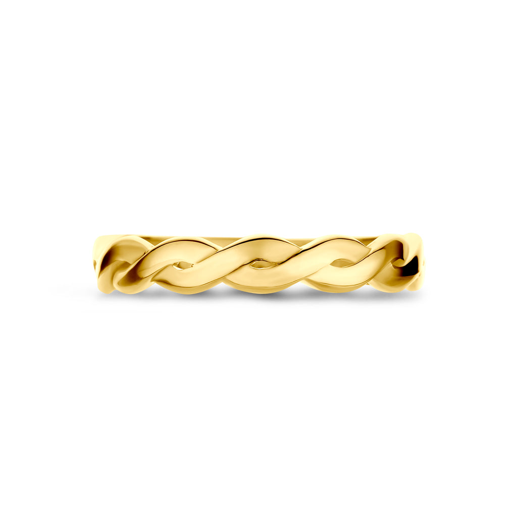 ring gedraaid 14K geelgoud