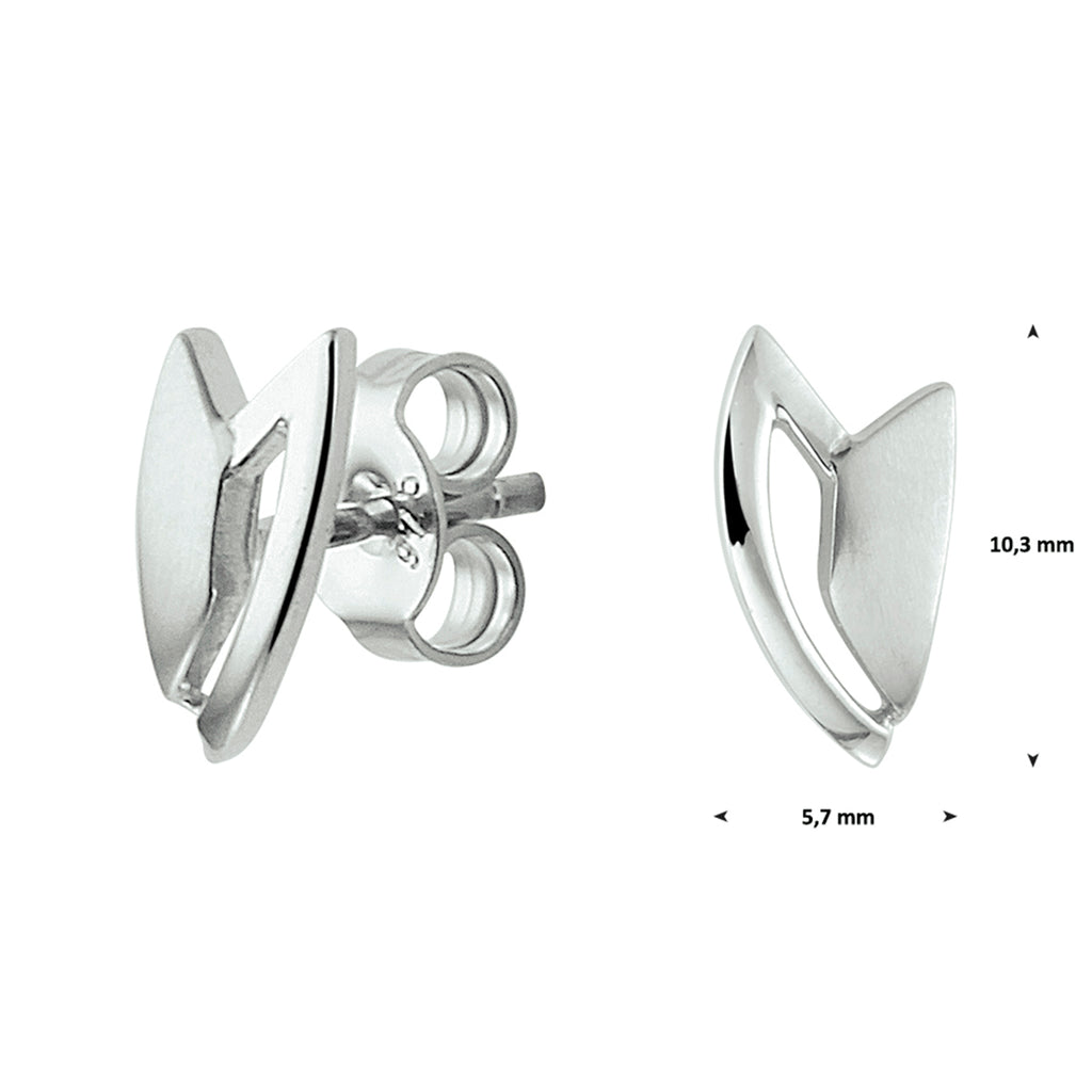 Ohrstecker Silber rhodiniert