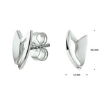 Ohrstecker Silber rhodiniert