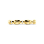 ring zirkonia 14K geelgoud