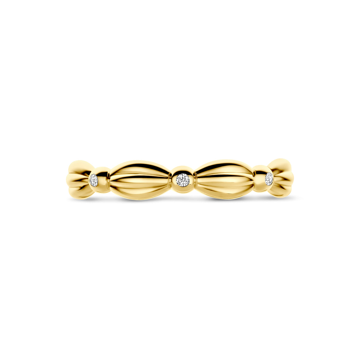 ring zirkonia 14K geelgoud