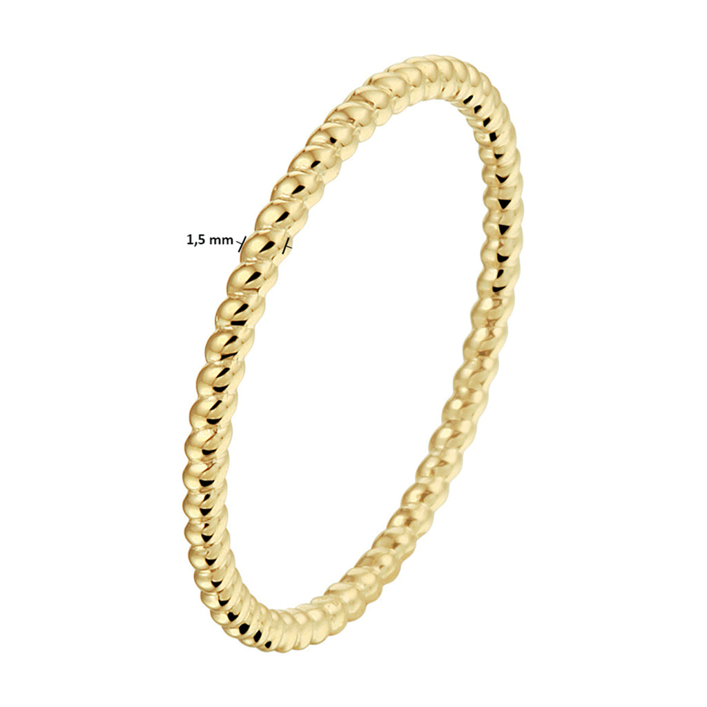 aanschuifring 14K geelgoud