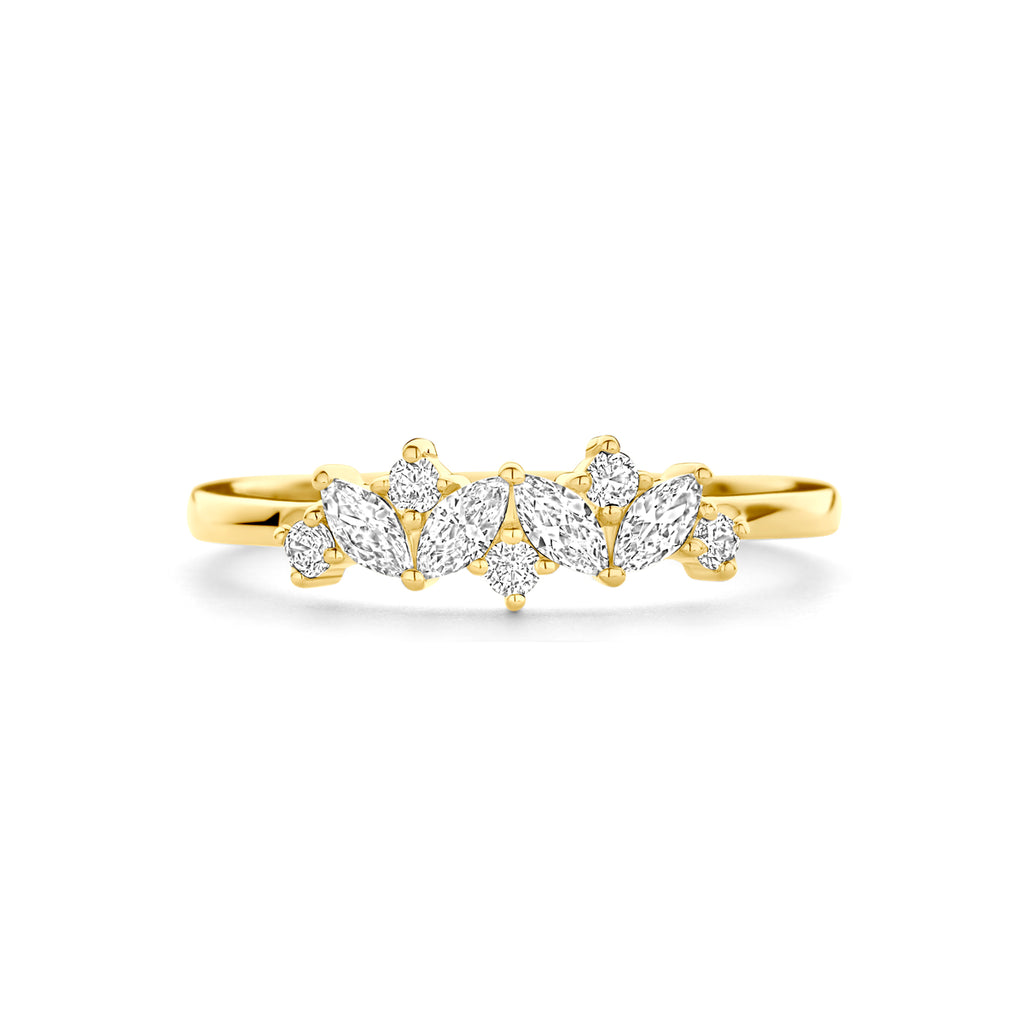 Ring Zirkonia 14K Gelbgold