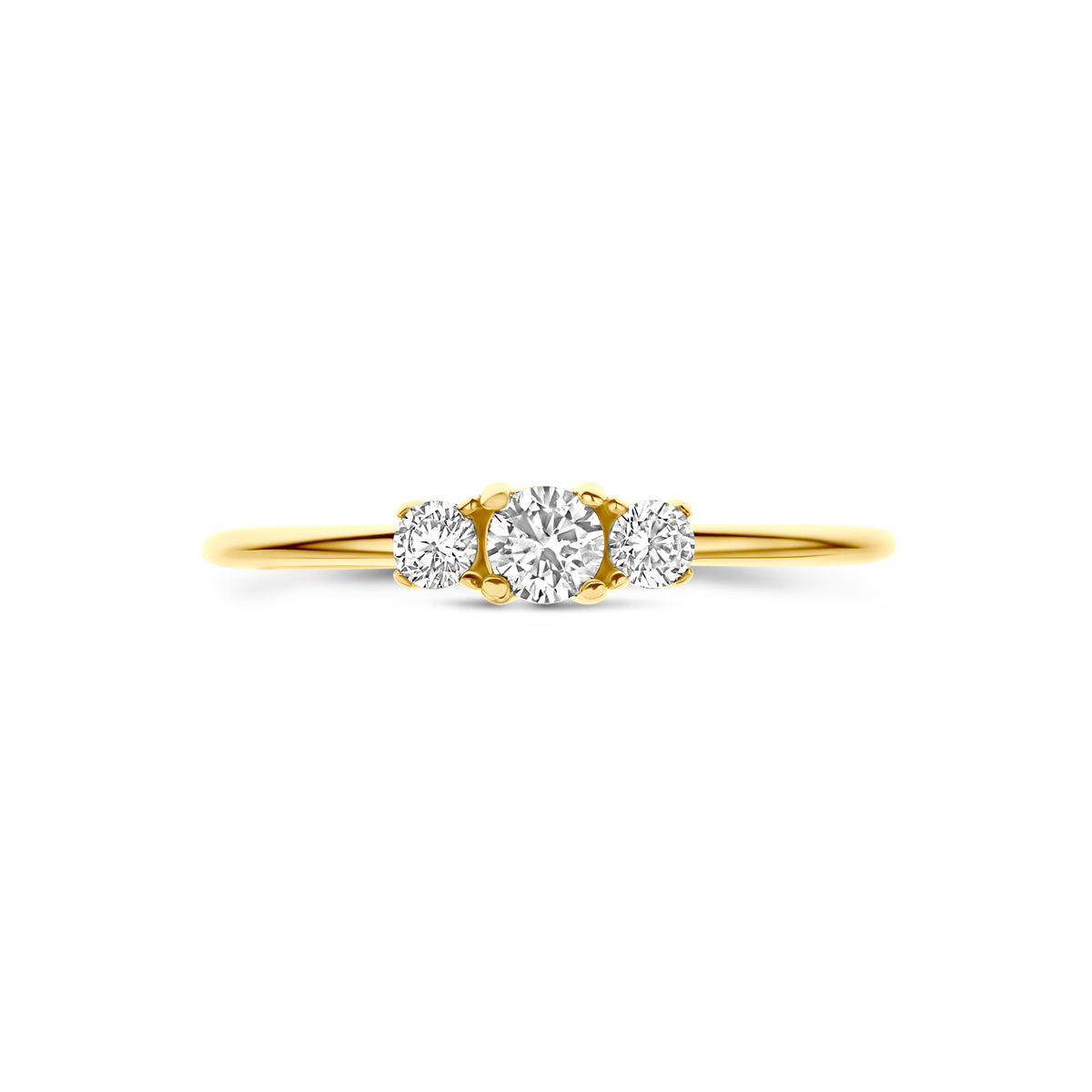 Ring Zirkonia 14K Gelbgold
