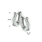 klapoorringen zirkonia zilver gerhodineerd