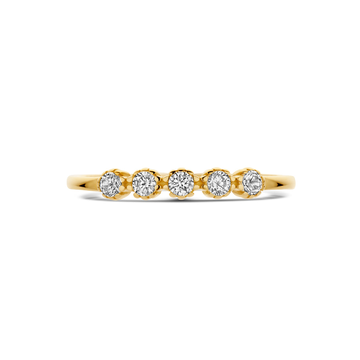 9k ring zirkonia 9K geel