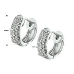 klapoorringen zirkonia zilver gerhodineerd