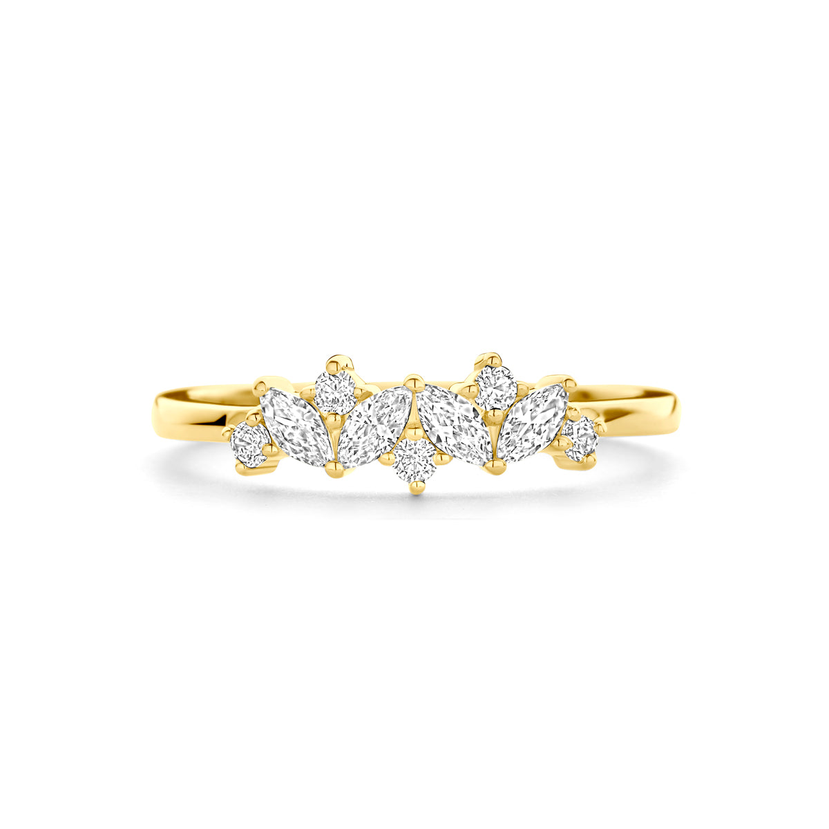 Ring Zirkonia 14K Gelbgold