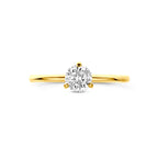 ring zirkonia 14K geelgoud