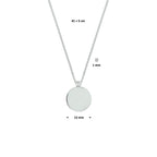 Gravurkette rund 41 + 5 cm Silber rhodiniert