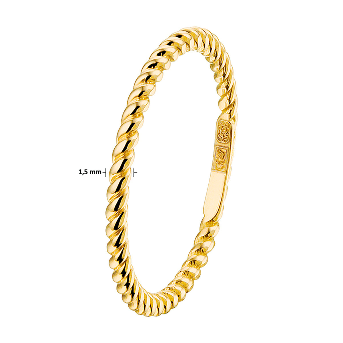 aanschuifring 14K geelgoud