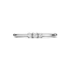 Ring Trilogie Zirkonia Silber rhodiniert