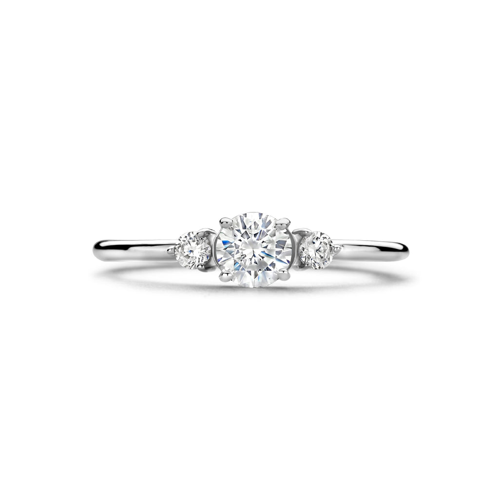 Ring Trilogie Zirkonia Silber rhodiniert