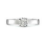 ring zirkonia zilver gerhodineerd