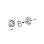 Ohrstecker Zirkonia 14K Weißgold