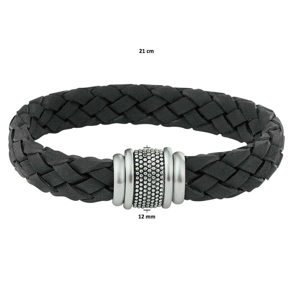 armband leer edelstaal