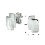 Ohrstecker Silber rhodiniert