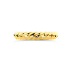 9k ring gedraaid 9K geel - gedraaid