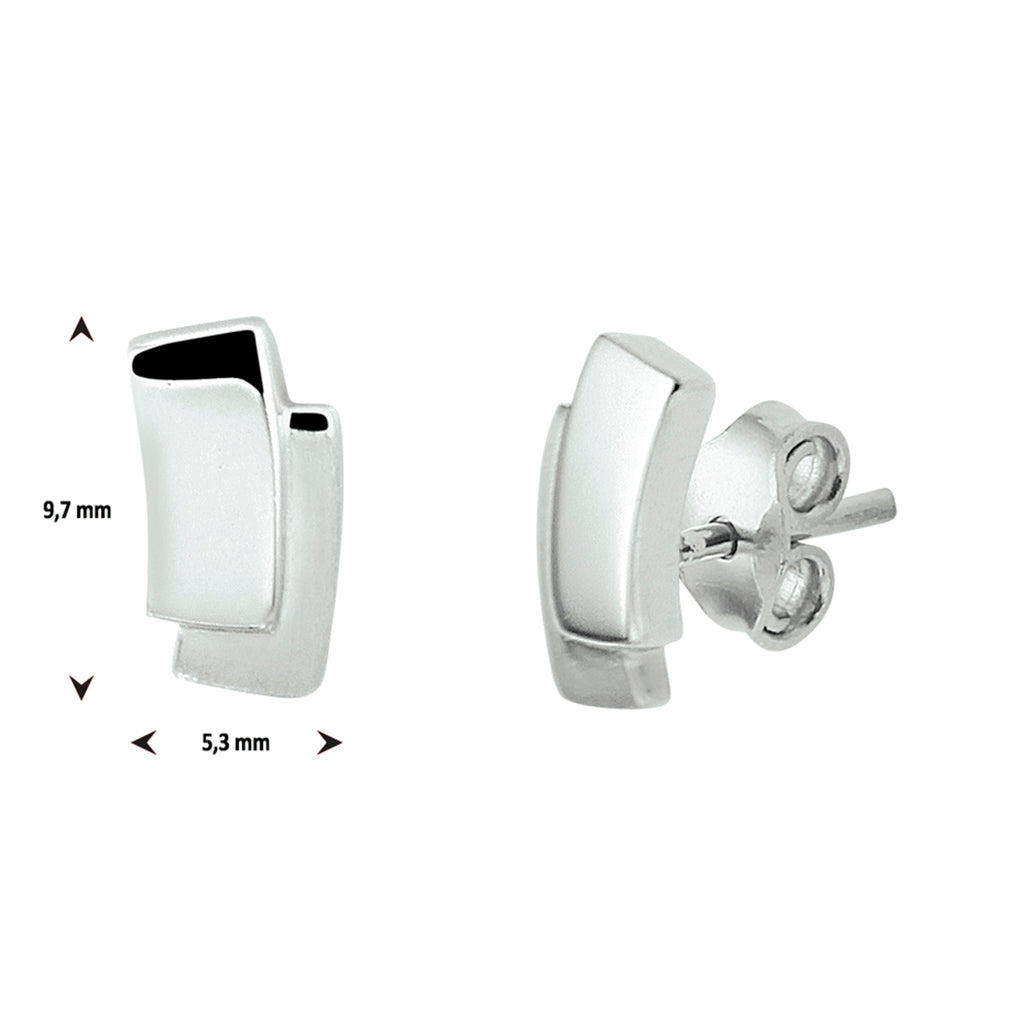 Ohrstecker Silber rhodiniert