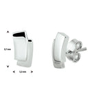 Ohrstecker Silber rhodiniert