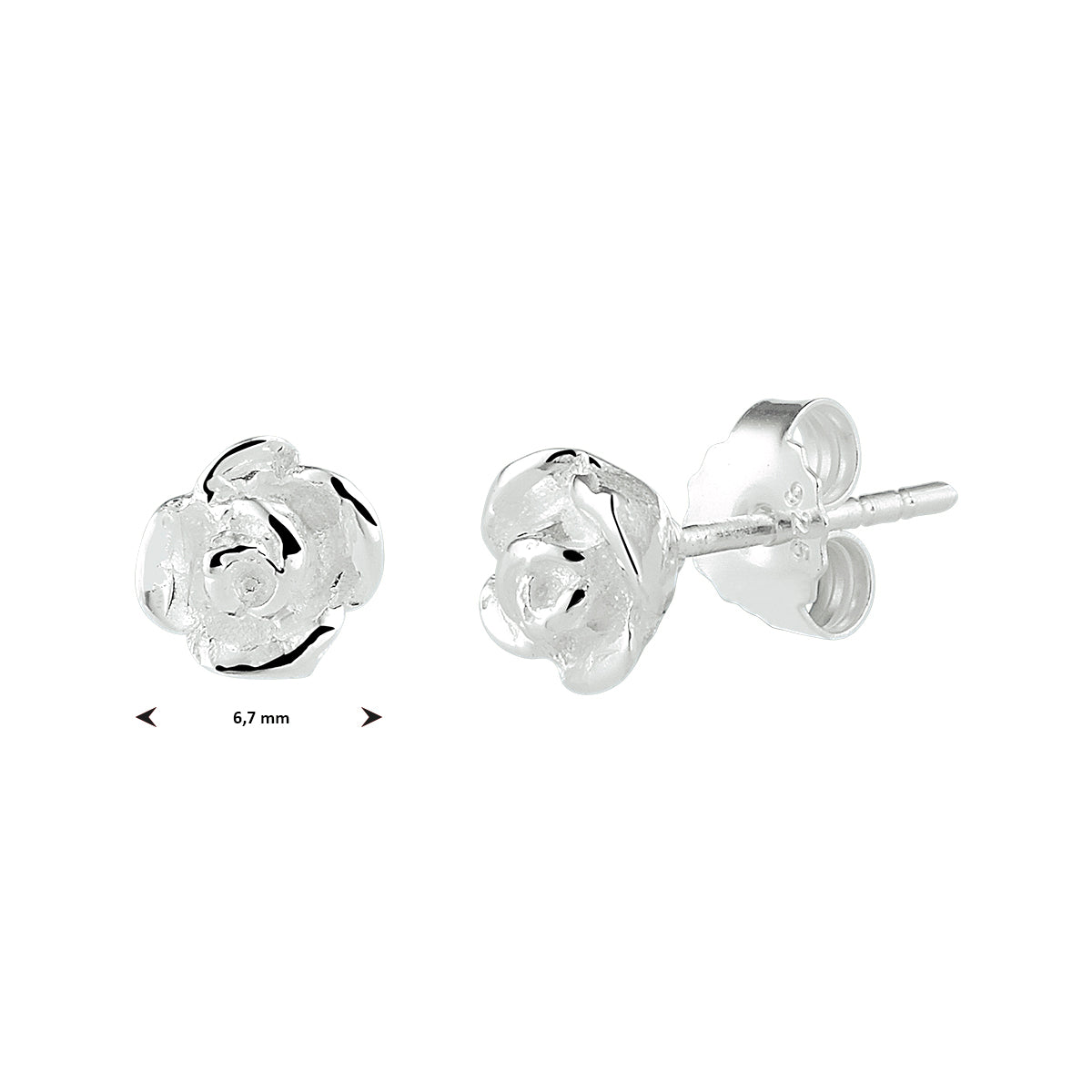 Ohrstecker silberweiß