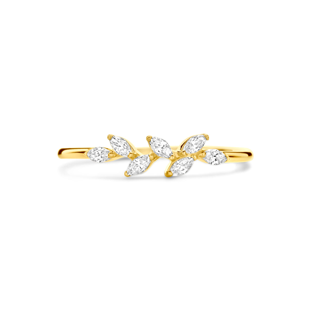 Ring Zirkonia 14K Gelbgold