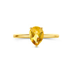ring citrien 14K geelgoud