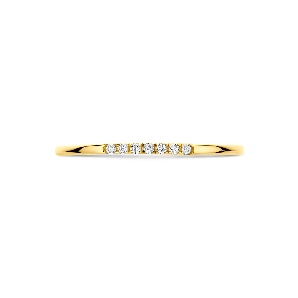 ring zirkonia 14K geelgoud