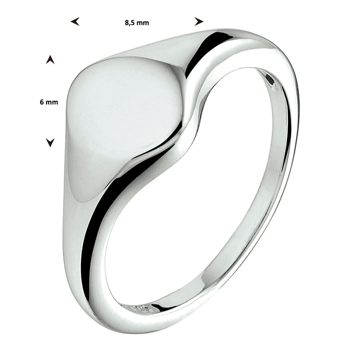 graveerring zilver gerhodineerd