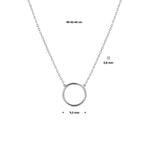 Halskette rund 40 - 42 - 44 cm 14K Weißgold
