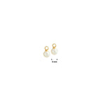 oorringhanger parel 14K geelgoud - bol
