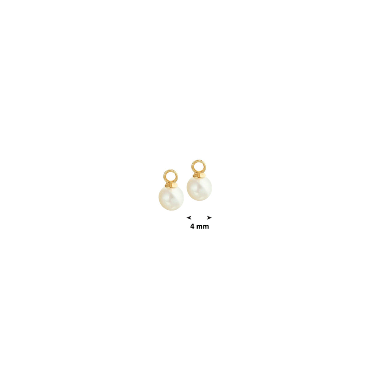 oorringhanger parel 14K geelgoud - bol