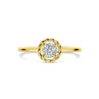 Ring Zirkonia 14K Gelbgold