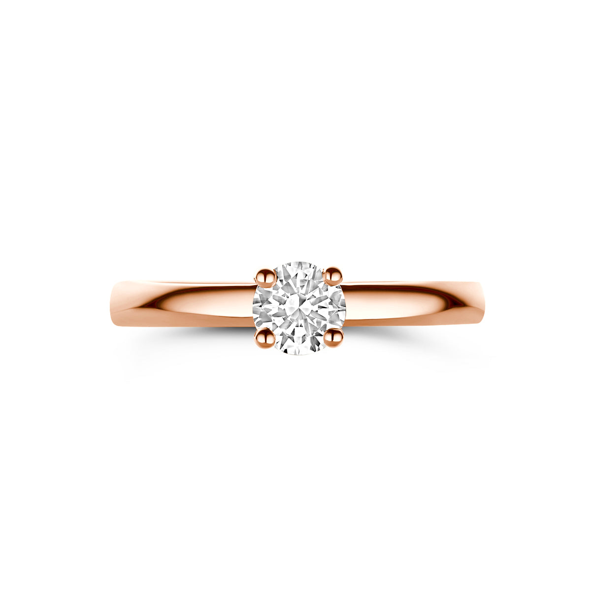 ring zirkonia 14K roségoud