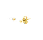 9k Ohrstecker Kugel 9K Gelb