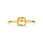 ring citrien 14K geelgoud